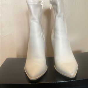 Women's White Ankle Boots